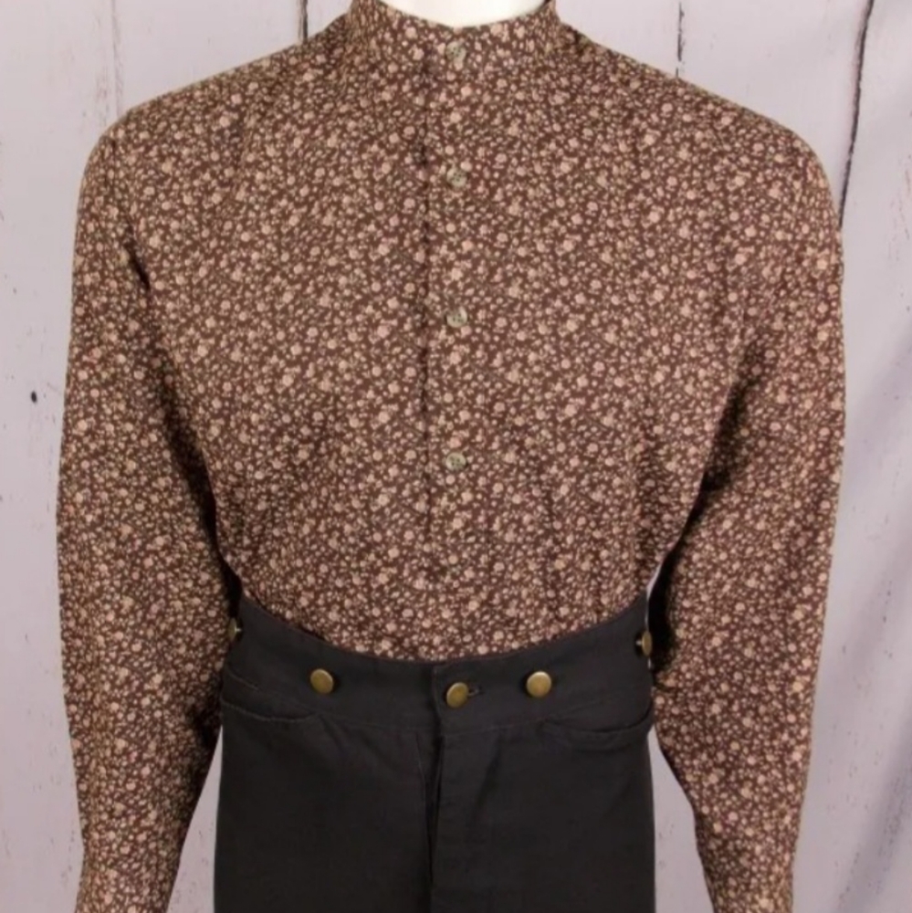 Frontier Classics Brown Floral Cowboy Shirt